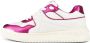 Valentino Rockstud Low-Top Sneakers in Wit Roze Multicolor Dames - Thumbnail 2