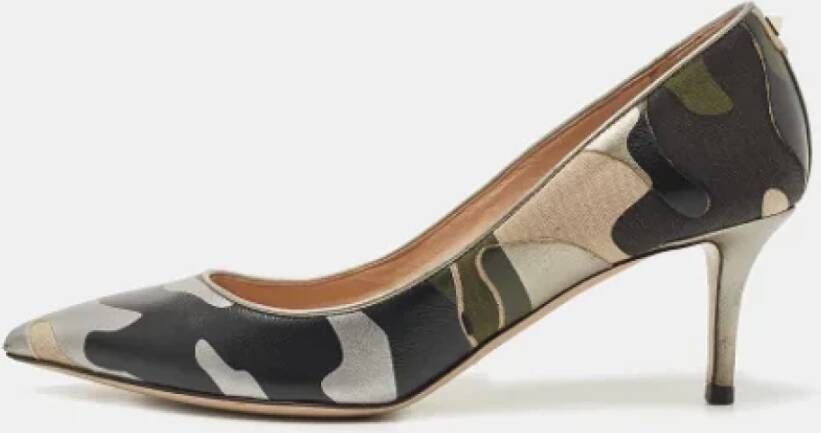 Valentino Vintage Pre-owned Canvas heels Green Dames
