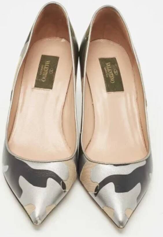 Valentino Vintage Pre-owned Canvas heels Green Dames