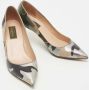 Valentino Vintage Pre-owned Canvas heels Green Dames - Thumbnail 4