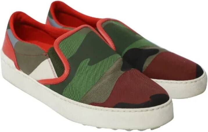 Valentino Vintage Pre-owned Cotton sneakers Multicolor Dames