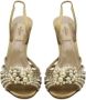 Valentino Vintage Pre-owned Fabric heels Yellow Dames - Thumbnail 3