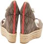 Valentino Vintage Pre-owned Fabric sandals Beige Dames - Thumbnail 4