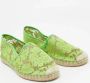 Valentino Vintage Pre-owned Lace espadrilles Green Dames - Thumbnail 4