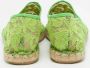 Valentino Vintage Pre-owned Lace espadrilles Green Dames - Thumbnail 5