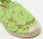 Valentino Vintage Pre-owned Lace espadrilles Green Dames - Thumbnail 8
