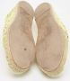 Valentino Vintage Pre-owned Lace espadrilles Yellow Dames - Thumbnail 6