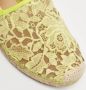 Valentino Vintage Pre-owned Lace espadrilles Yellow Dames - Thumbnail 7