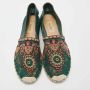 Valentino Vintage Pre-owned Lace flats Green Dames - Thumbnail 3