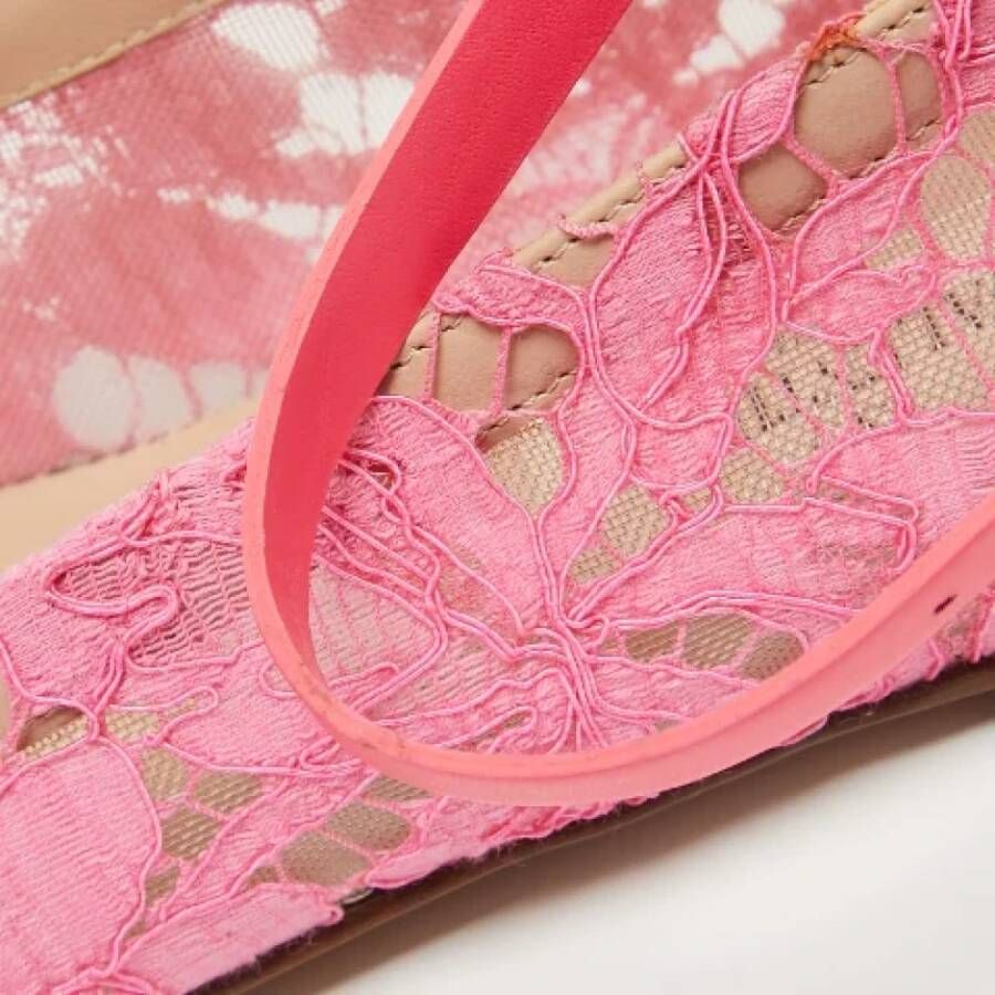 Valentino Vintage Pre-owned Lace flats Pink Dames