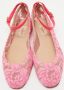 Valentino Vintage Pre-owned Lace flats Pink Dames - Thumbnail 4