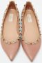 Valentino Vintage Pre-owned Leather flats Beige Dames - Thumbnail 3