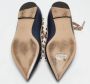 Valentino Vintage Pre-owned Leather flats Blue Dames - Thumbnail 6