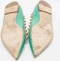 Valentino Vintage Pre-owned Leather flats Green Dames - Thumbnail 6