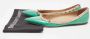 Valentino Vintage Pre-owned Leather flats Green Dames - Thumbnail 9