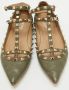 Valentino Vintage Pre-owned Leather flats Green Dames - Thumbnail 2