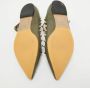 Valentino Vintage Pre-owned Leather flats Green Dames - Thumbnail 5