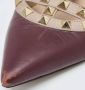 Valentino Vintage Pre-owned Leather flats Red Dames - Thumbnail 8