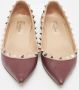 Valentino Vintage Pre-owned Leather flats Red Dames - Thumbnail 2