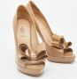 Valentino Vintage Pre-owned Leather heels Beige Dames - Thumbnail 4
