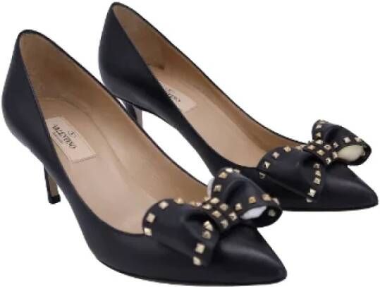 Valentino Vintage Pre-owned Leather heels Black Dames