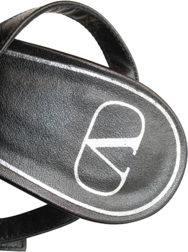 Valentino Vintage Pre-owned Leather heels Black Dames