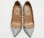 Valentino Vintage Pre-owned Leather heels Gray Dames - Thumbnail 3