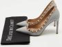 Valentino Vintage Pre-owned Leather heels Gray Dames - Thumbnail 9