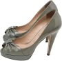Valentino Vintage Pre-owned Leather heels Green Dames - Thumbnail 3