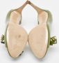Valentino Vintage Pre-owned Leather heels Green Dames - Thumbnail 6