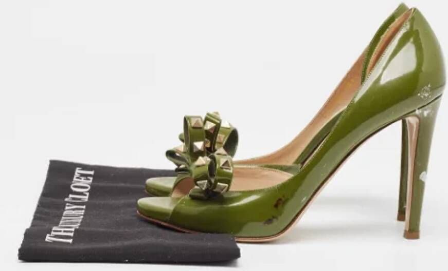 Valentino Vintage Pre-owned Leather heels Green Dames