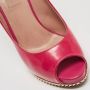 Valentino Vintage Pre-owned Leather heels Pink Dames - Thumbnail 8