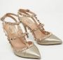 Valentino Vintage Pre-owned Leather heels Yellow Dames - Thumbnail 4