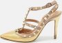 Valentino Vintage Pre-owned Leather heels Yellow Dames - Thumbnail 2