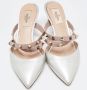 Valentino Vintage Pre-owned Leather mules Gray Dames - Thumbnail 3