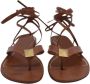 Valentino Vintage Pre-owned Leather sandals Brown Dames - Thumbnail 3