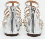 Valentino Vintage Pre-owned Leather sandals Gray Dames - Thumbnail 3