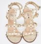 Valentino Vintage Pre-owned Leather sandals Yellow Dames - Thumbnail 3