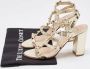 Valentino Vintage Pre-owned Leather sandals Yellow Dames - Thumbnail 9
