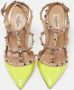 Valentino Vintage Pre-owned Leather sandals Yellow Dames - Thumbnail 3
