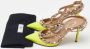 Valentino Vintage Pre-owned Leather sandals Yellow Dames - Thumbnail 9