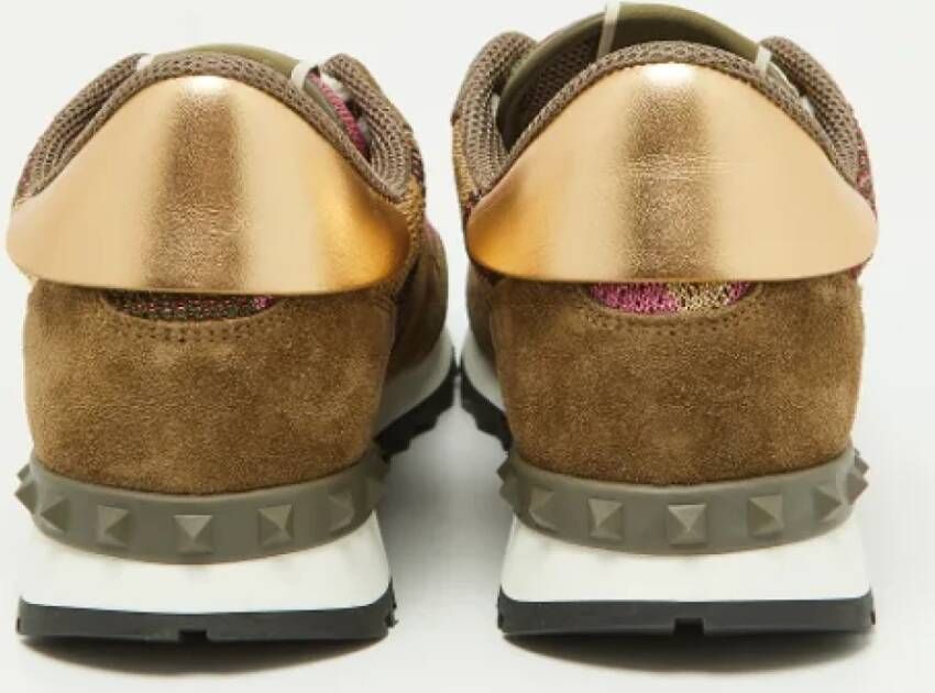 Valentino Vintage Pre-owned Leather sneakers Multicolor Dames