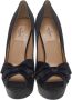 Valentino Vintage Pre-owned Satin heels Black Dames - Thumbnail 2