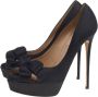Valentino Vintage Pre-owned Satin heels Black Dames - Thumbnail 3