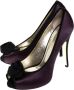 Valentino Vintage Pre-owned Satin heels Purple Dames - Thumbnail 3