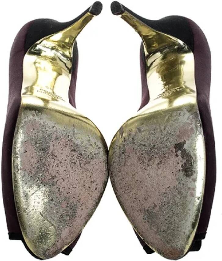 Valentino Vintage Pre-owned Satin heels Purple Dames