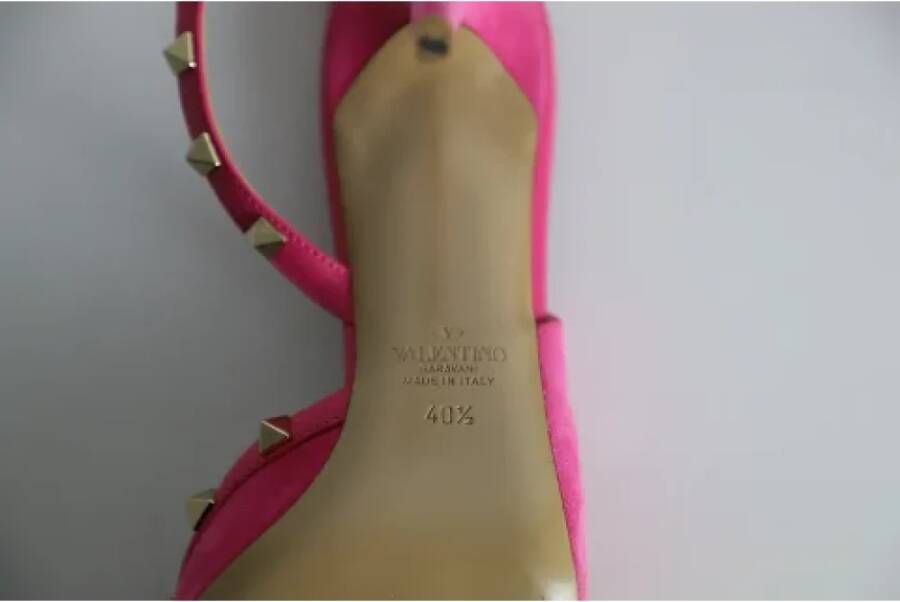 Valentino Vintage Pre-owned Suede heels Pink Dames