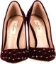 Valentino Vintage Pre-owned Velvet heels Red Dames - Thumbnail 3