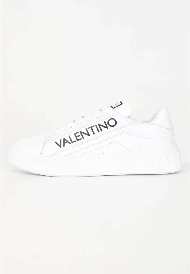 Valentino Witte Logo Sneakers Hoge Top White Heren