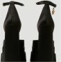 Versace Zijden Satijnen Plateau Pumps met Kristallen Versiering Black Dames - Thumbnail 5